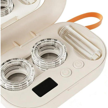 Rechargeable Contact Lens Cleaner with Vanity Mirror 