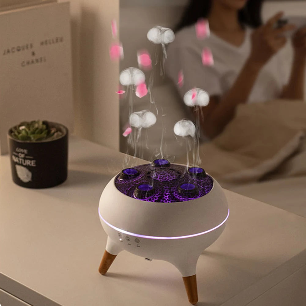 Dynamic Jellyfish Air Humidifier 250Ml Essential Oil Diffuser Remote Control